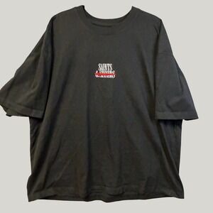 GSTR Saints & Sinners Graphic T-Shirt Mens 3XL Black Cotton Bear Streetwear